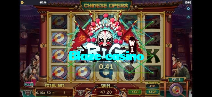 Blaze casino casino presented on mobile device in Pakistan with slots and live games